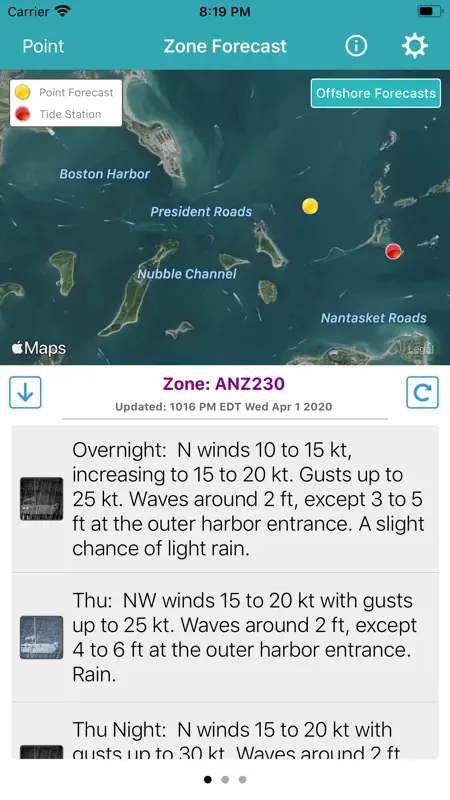 NOAA Marine Forecast & Weather screenshot 3 of 5