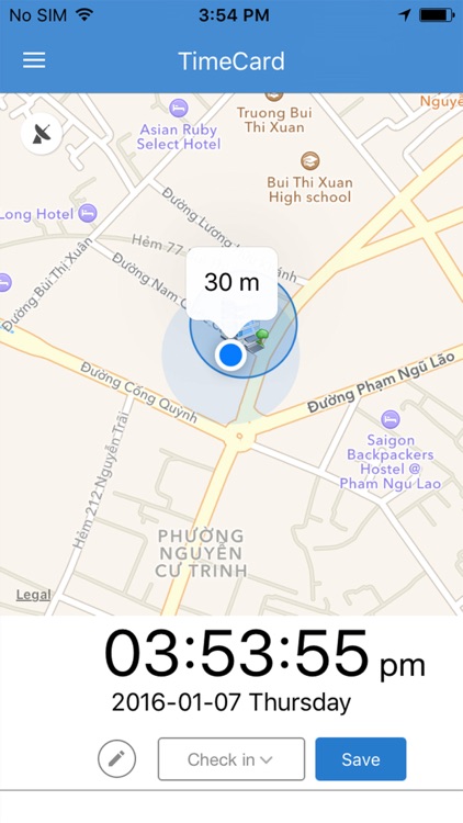 CrewTimeCard-Location & Beacon