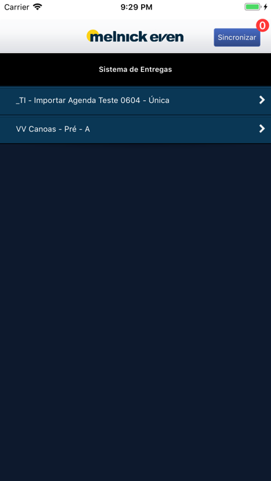 MelnickEven Entregas Screenshot