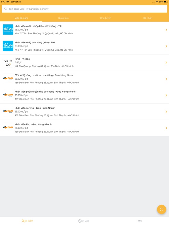 Screenshot #4 pour Viec.Co - Việc làm linh hoạt