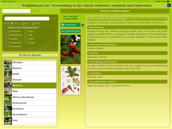 Screenshot #4 pour Wildpflanzen in der Küche