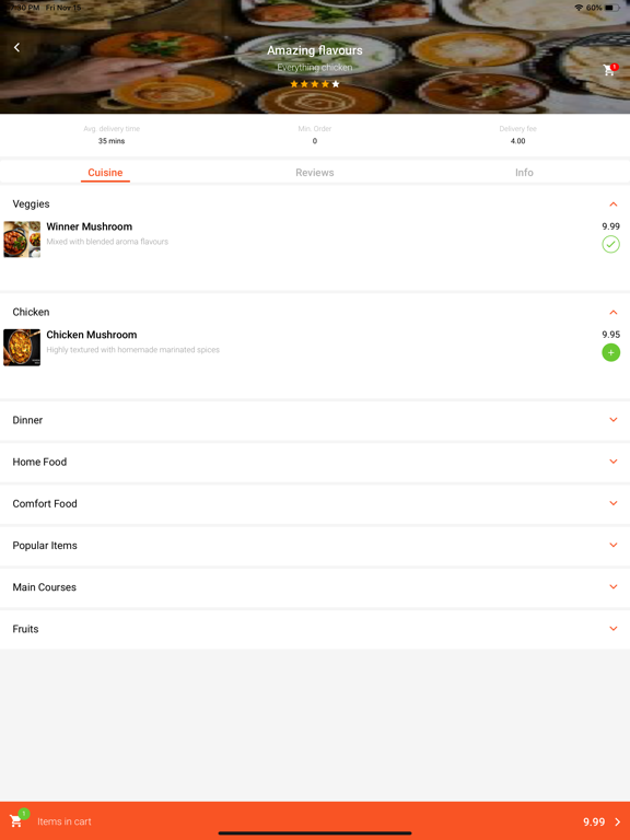 Chefme: #BestLocalFoodDelivery iPad screenshot