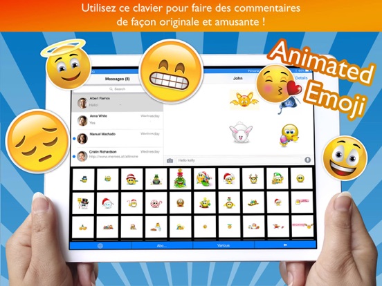 Screenshot #5 pour Clavier Emoji animé Pro