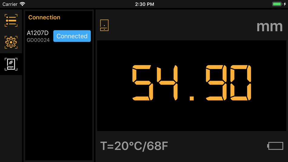 #2. A1207D Level Gauge (iOS) 由: Acoustic Control Systems