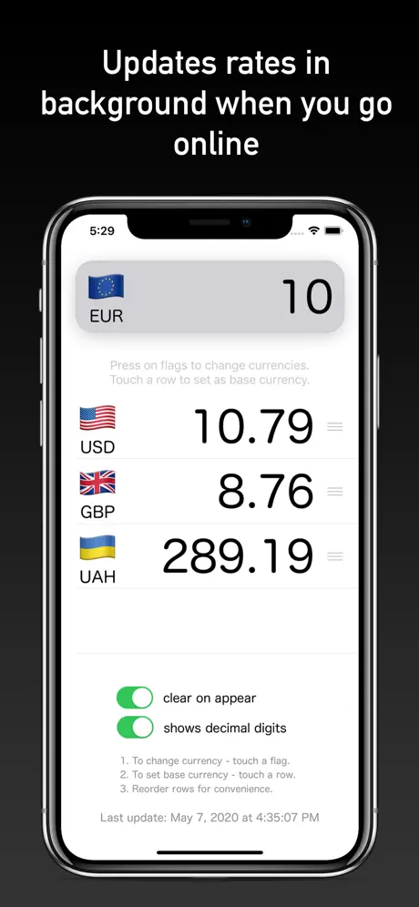 Fast Rates currency converter