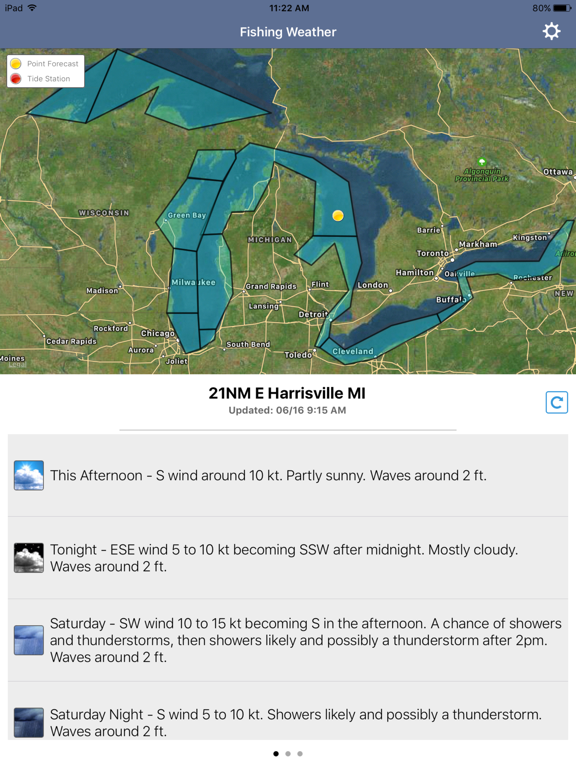 Screenshot #4 pour Fishing Weather Forecast