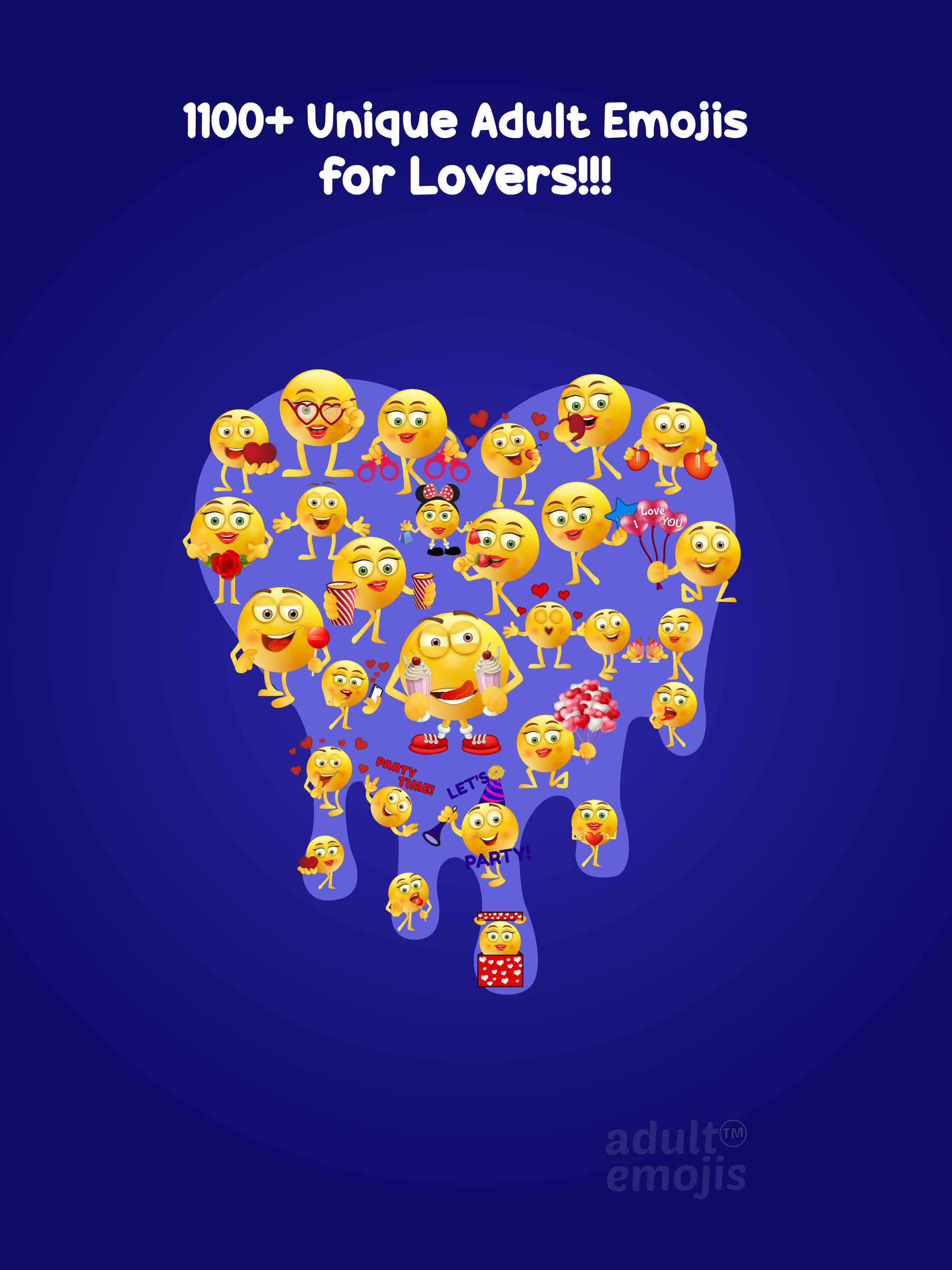 Adult Emoji Keyboard Stickers