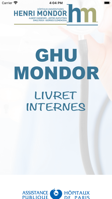 Screenshot #1 pour GHU Mondor Livret Internes