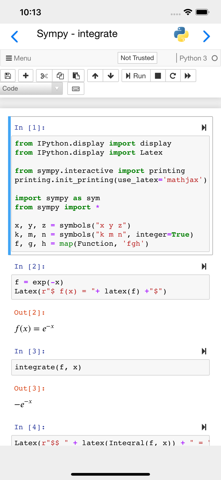 Carnets - Jupyter screenshot 3