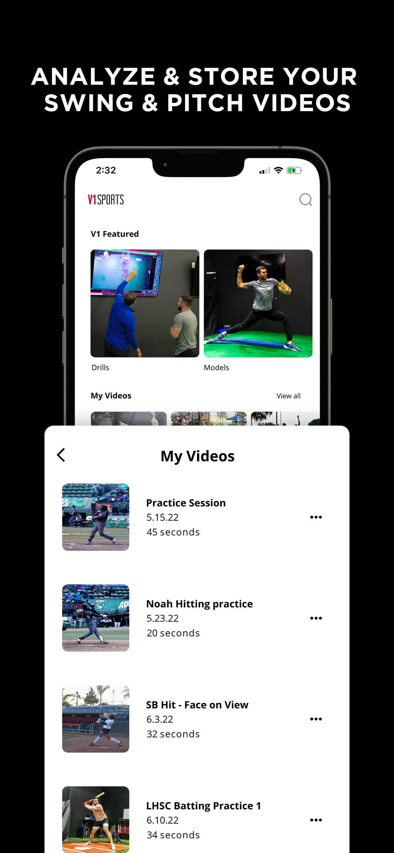 V1 Baseball: Swing Analyzer