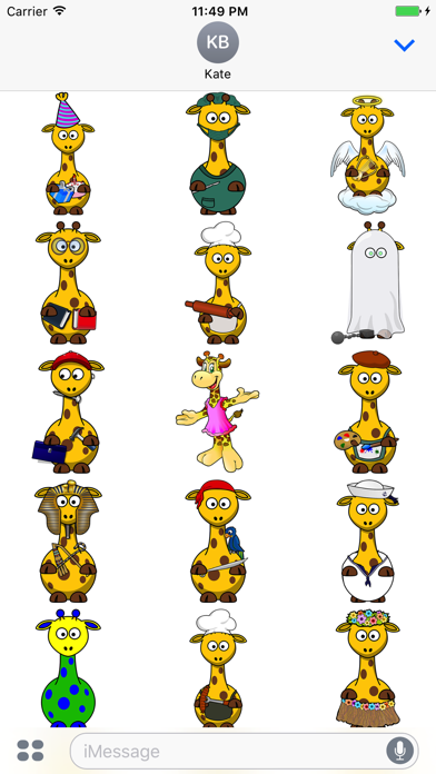 Screenshot #2 pour Sticker Fun with Giraffes