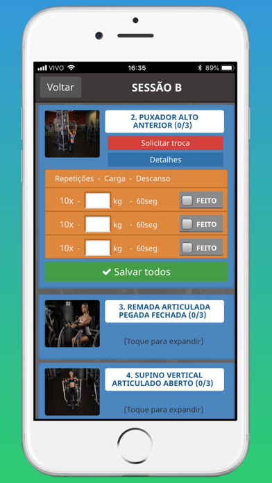 Personal Virtual - Treinos iPhone screenshot 2 - Health & Fitness app