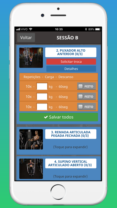 Personal Virtual - Treinos Screenshot