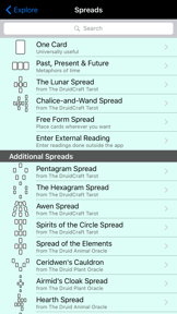 DruidCraft Tarot screenshot
