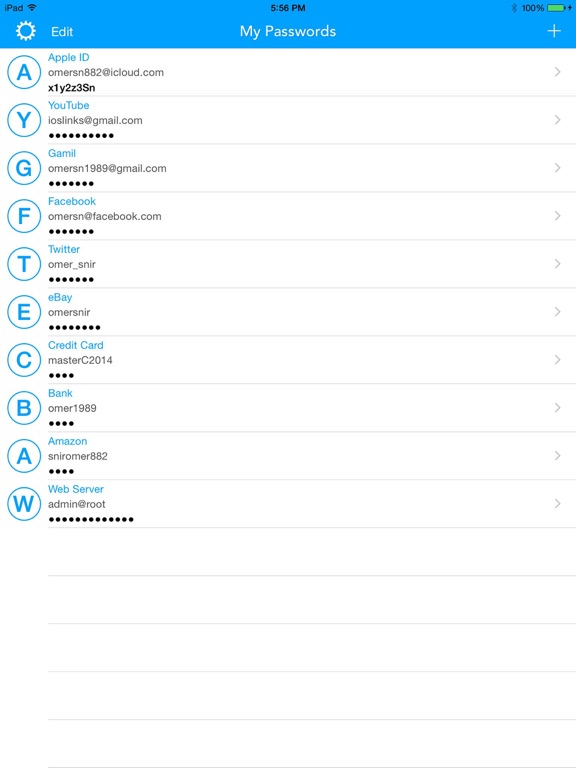 Screenshot #4 pour My Passwords Keyboard