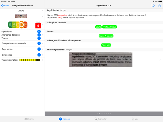 Screenshot #5 pour FoodViewer