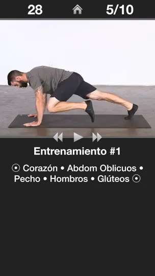 Captura de pantalla de Entrenamiento Diario Cardio* en iPhone 2