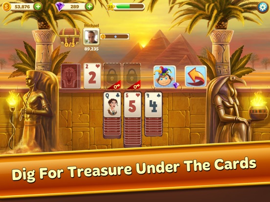 Solitaire Treasure Hunt iPad app afbeelding 1