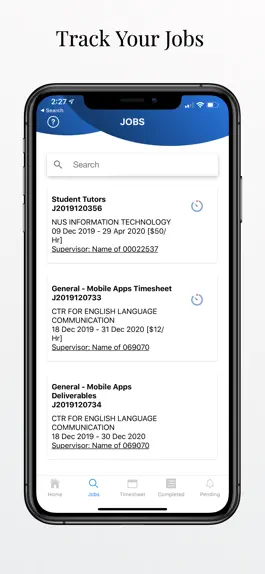 Game screenshot NUS Timesheet apk