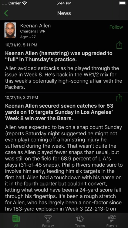Upright Fantasy News screenshot-3
