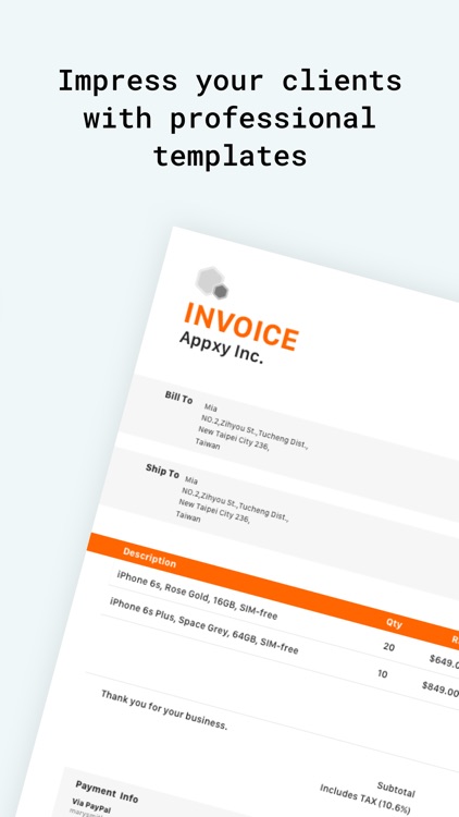 Tiny Invoice - Estimate Maker