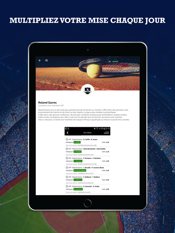 LMP iPad screenshot 2 - Sports app