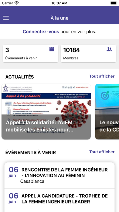 AIEM iPhone screenshot