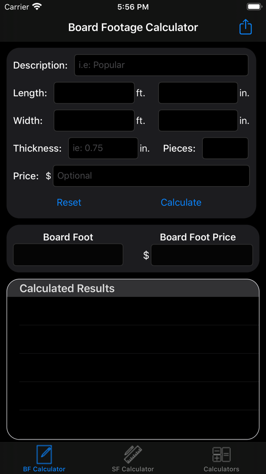 #4. Footage Calculator (iOS) 由: Brandon Grow
