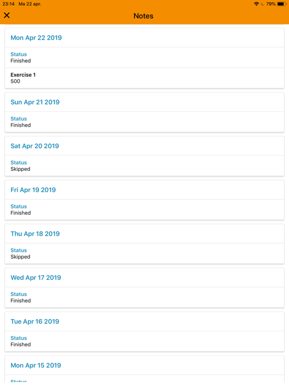 GetFit Planner iPad screenshot