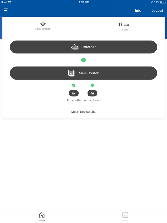 PROLiNK mWmesh iPad screenshot