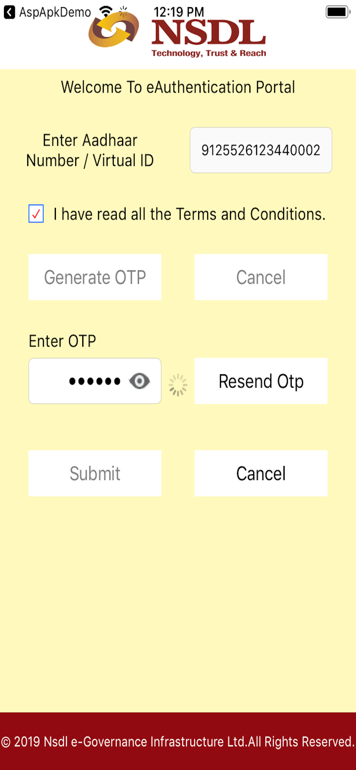 NSDL e-Governance