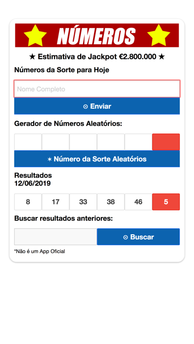 Screenshot #1 pour Gerador de Números Toto