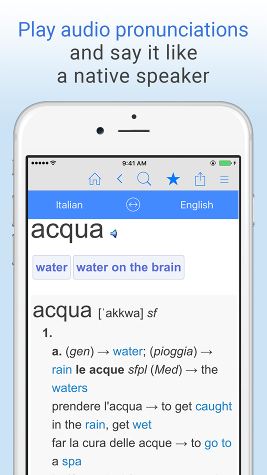 #5. English-Italian Dictionary. (iOS) 由: Farlex, Inc.