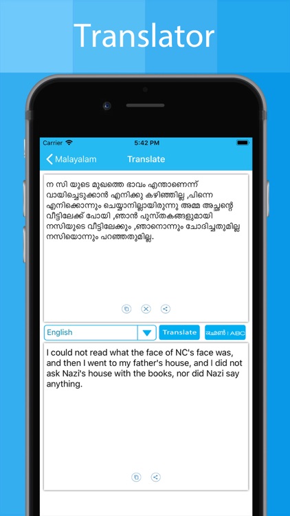 Malayalam Keyboard -Translator screenshot-3