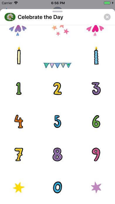 Celebrate the Day Stickers Screenshot