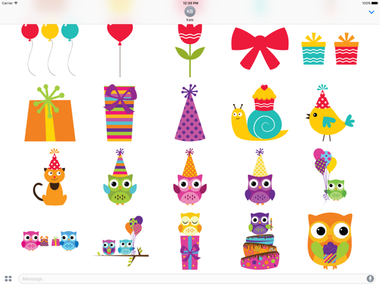Screenshot #6 pour Happy Birthday Sticker Pack