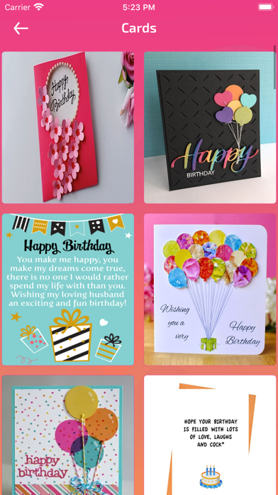 Birthday Photo Frames & Cards Screenshot