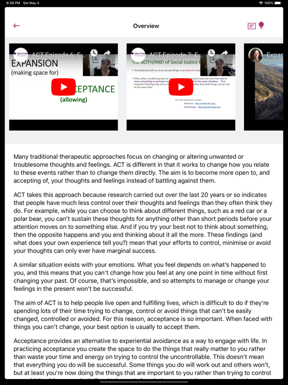 ACT iCoach iPad screenshot 6 - Health & Fitness app