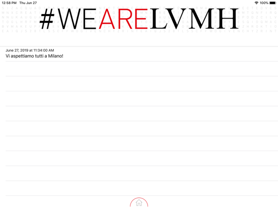 #WEARELVMH iPad screenshot