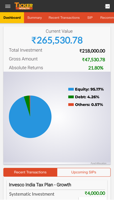 Ticker Wealth Client screenshot 2