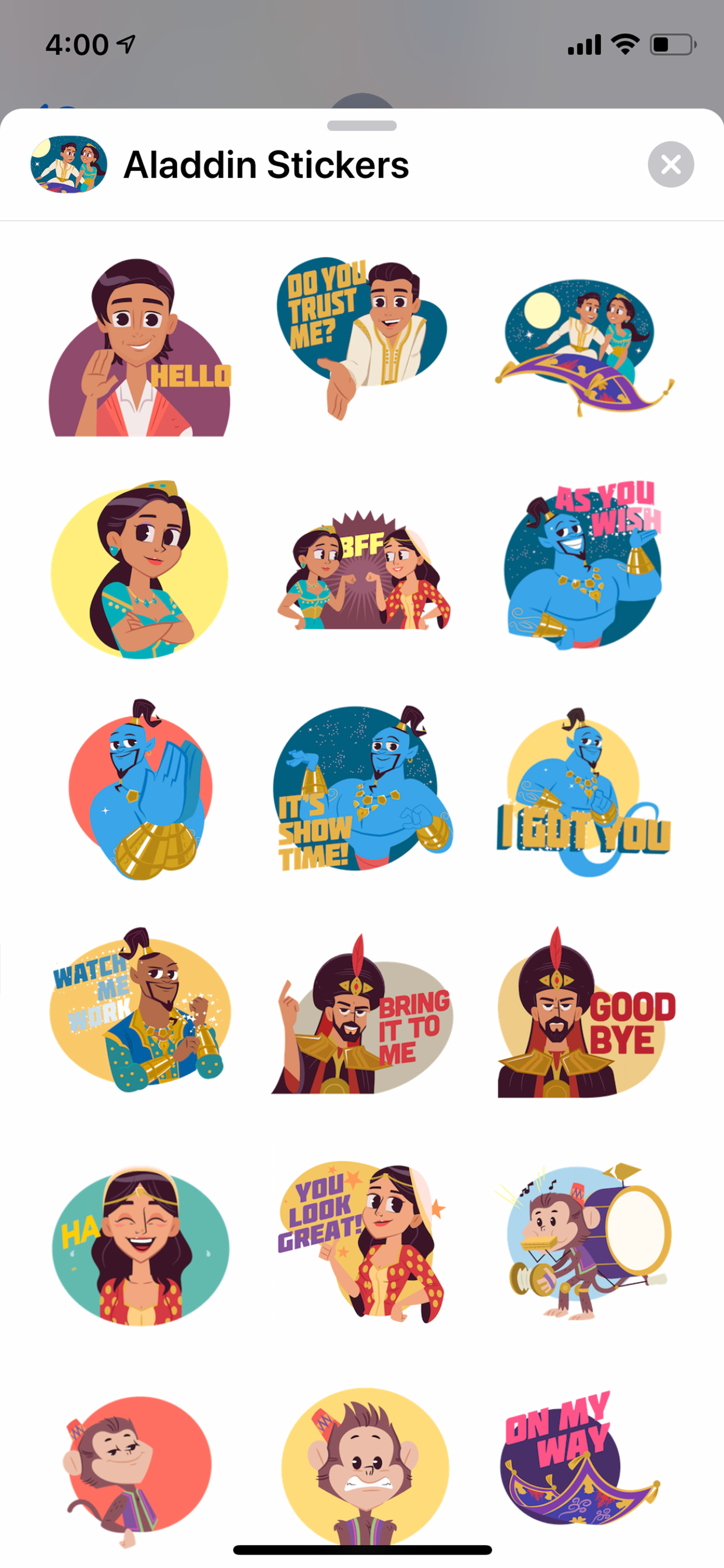 Disney Stickers: Aladdin screenshot 8