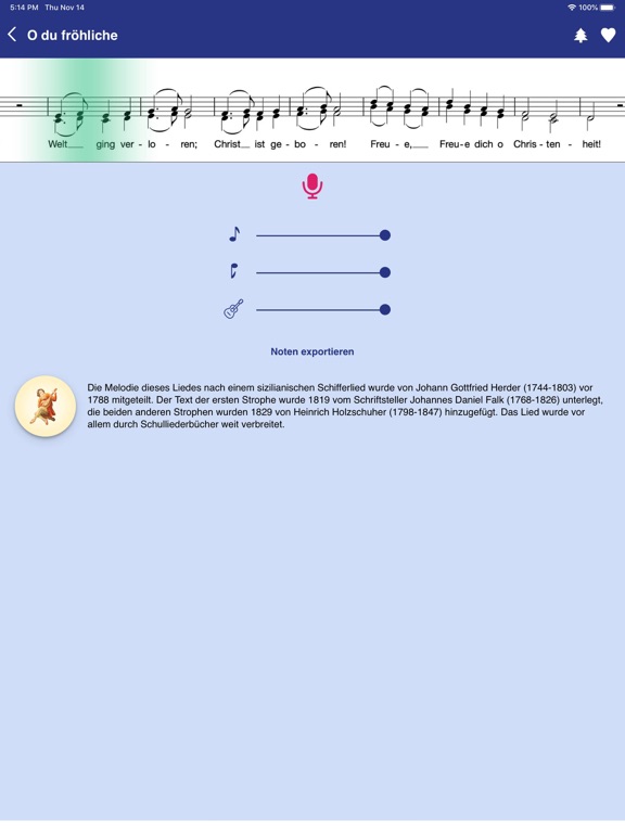 ChristKlang iPad screenshot 4 - Music app