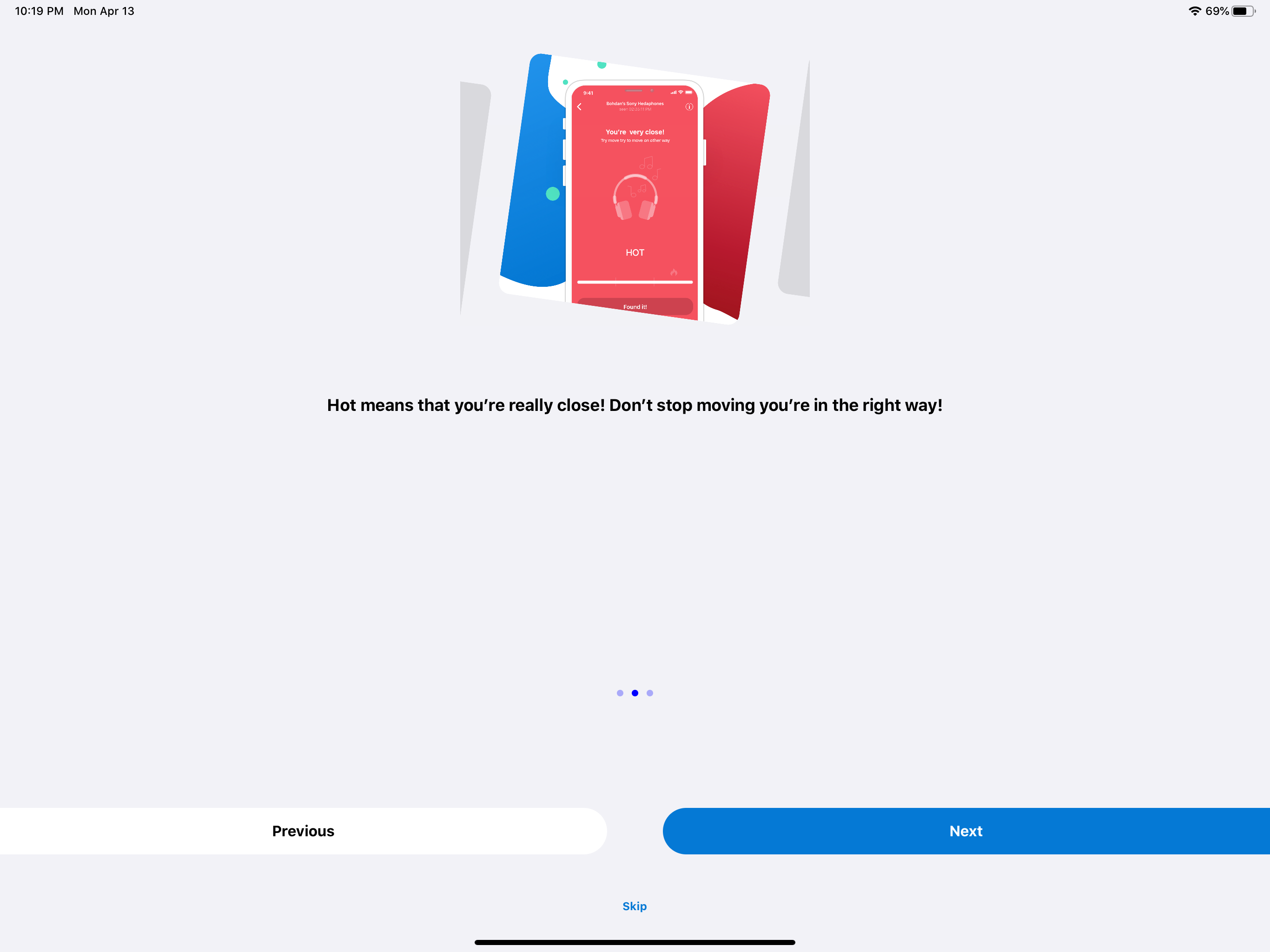 Find Headphones and BLE Device