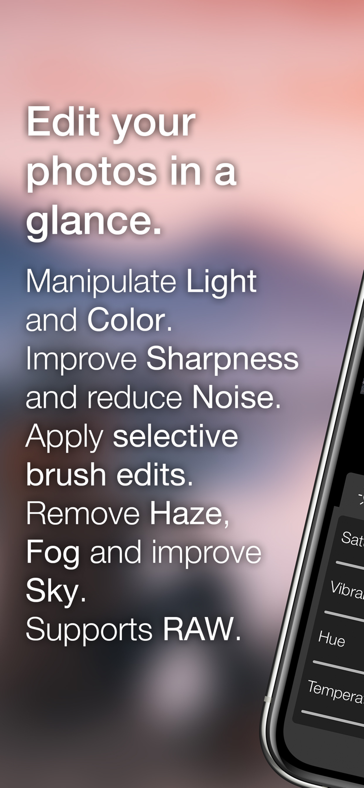 Light Suite - RAW Photo Editor screenshot 1