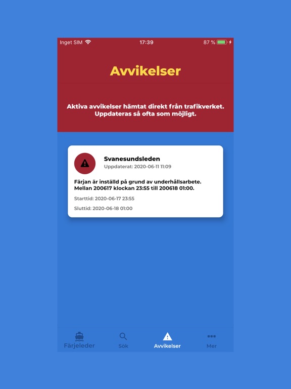 Screenshot #5 pour Tidtabellen