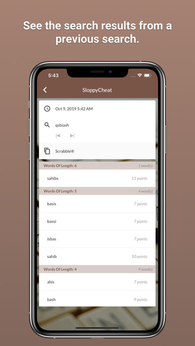 SloppyCheat Word Unscrambler screenshot 3
