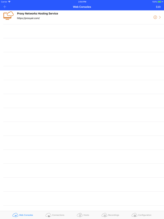 PROXY Pro Master iPad screenshot 1 - Business app