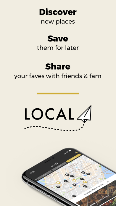 Screenshot #1 pour Local: Restaurant Lists & Recs