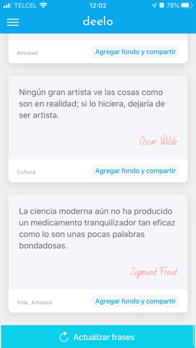 Deelo - App de frases Screenshot