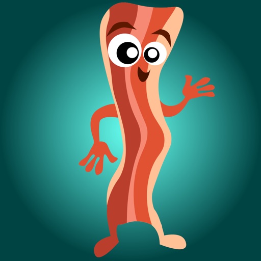 BaconMoji bacon emoji stickers icon